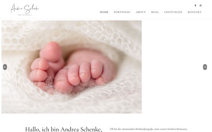 Skjermbilde av andrea-schenke-photography.de