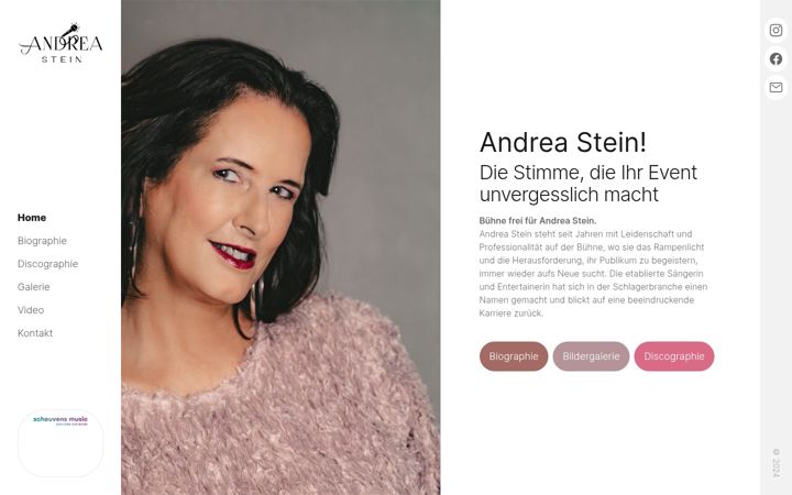 Screenshot of andrea-stein-official.de