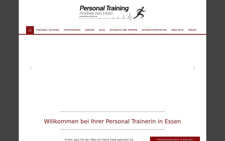 Screenshot of andrea-vonhorn.de