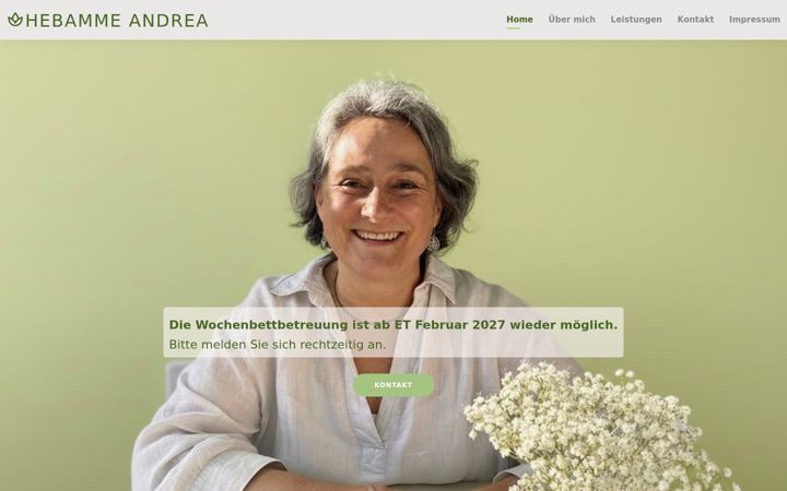 Screenshot of andreaaltenburger.de