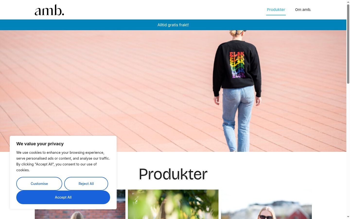 Screenshot des Einwilligungsbanners vor jeglicher Interaktion