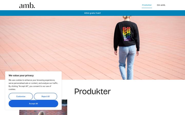 Screenshot of andreaamb.no