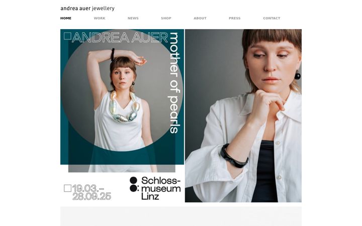 Captura de pantalla de andreaauer.at