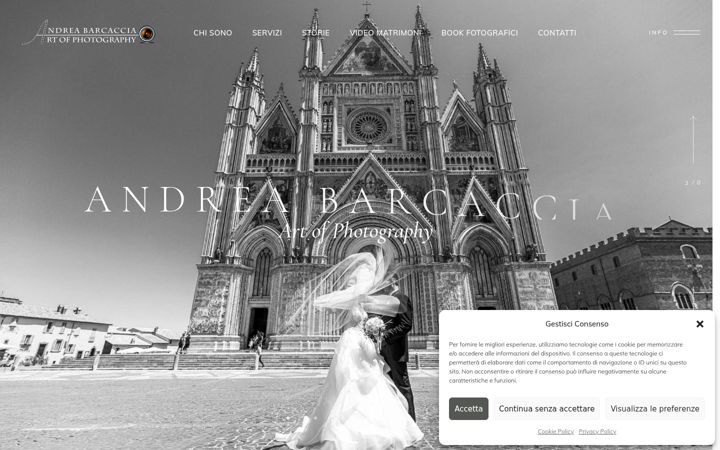 Captură de ecran a andreabarcaccia.it