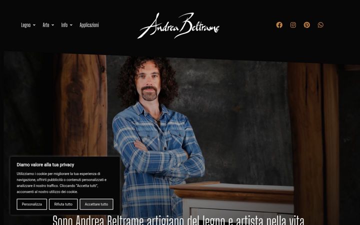 Screenshot of andreabeltrame.com