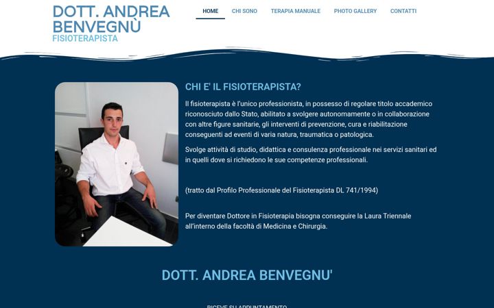 Captură de ecran a andreabenvegnu.it