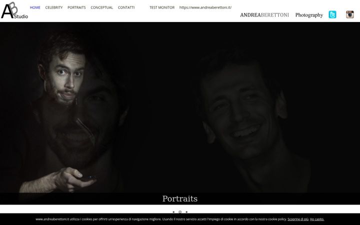 Captură de ecran a andreaberettoni.it