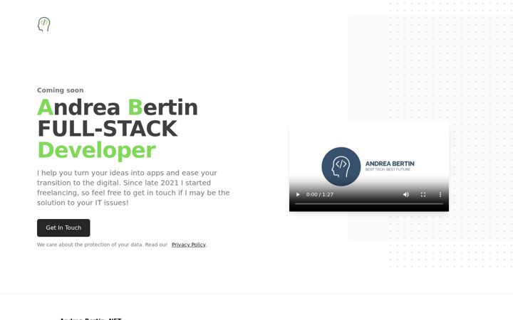 Screenshot of andreabertin.net