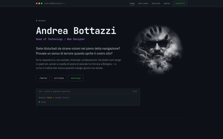 Captură de ecran a andreabottazzi.it