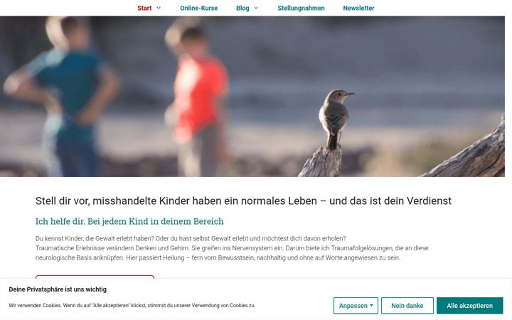 Captura de pantalla de andreabrummack.de