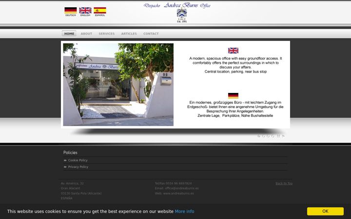 Screenshot of andreaburns.es