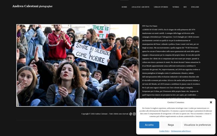 Screenshot von andreacalestani.it