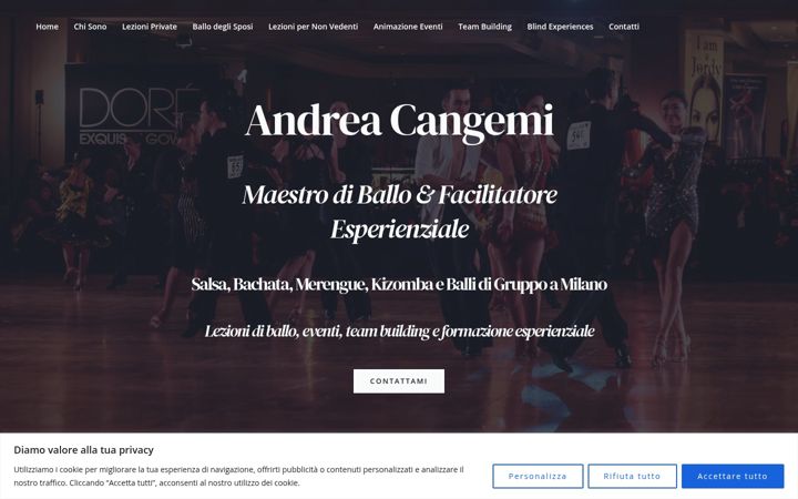 Screenshot von andreacangemi.it