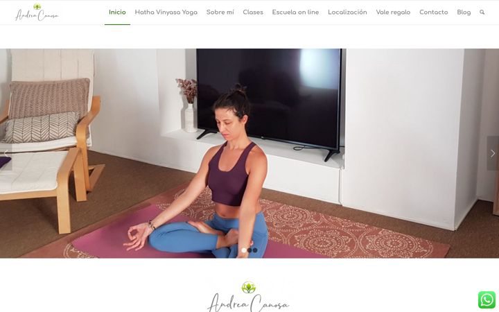 Screenshot of andreacanosa.com