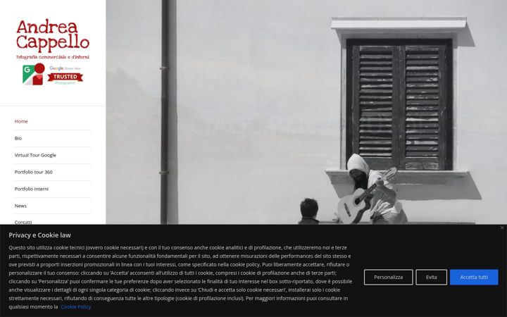 Screenshot von andreacappello.it