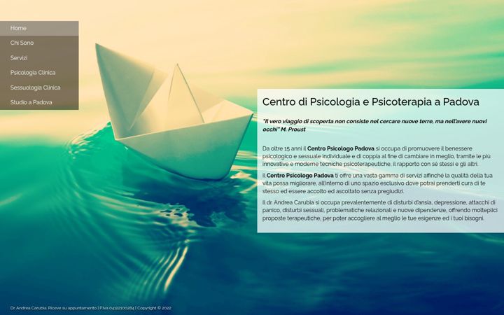 Screenshot of andreacarubia.com