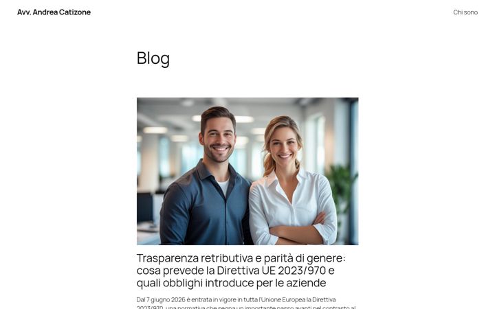 Screenshot of andreacatizone.it