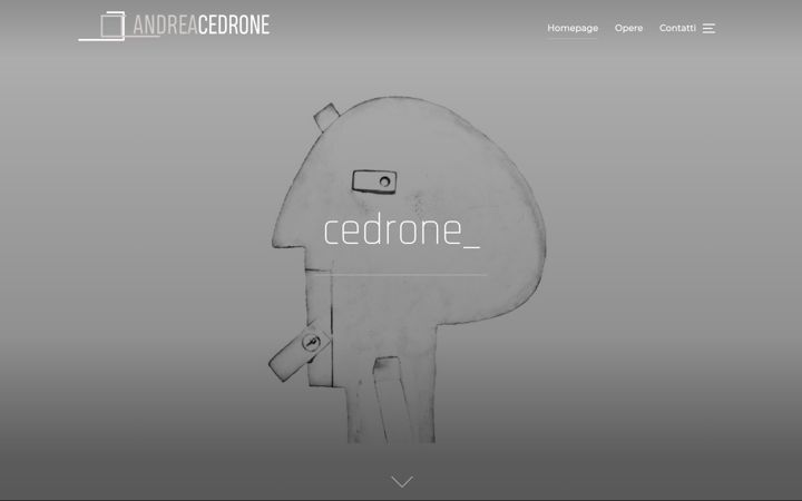 Screenshot of andreacedrone.com