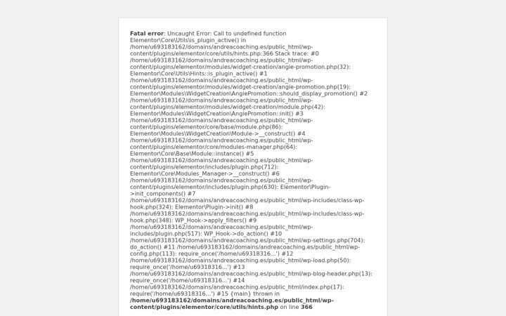 Screenshot of andreacoaching.es