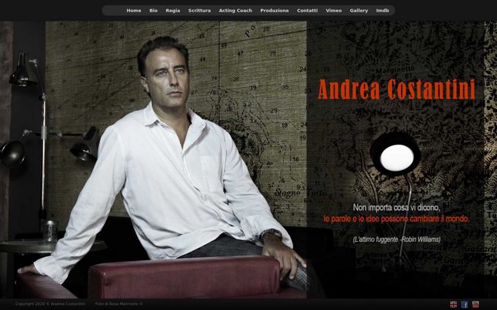 Screenshot of andreacostantini.net