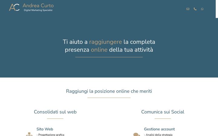 Screenshot of andreacurto.it