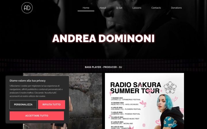 Screenshot of andreadominoni.it