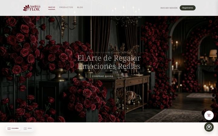 Screenshot of andreaflor.com