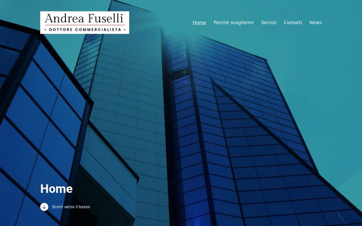 Screenshot van andreafuselli.it