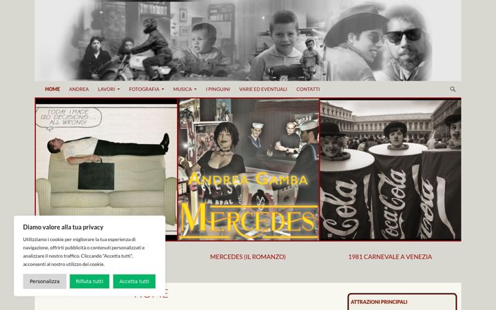 Screenshot of andreagamba.it