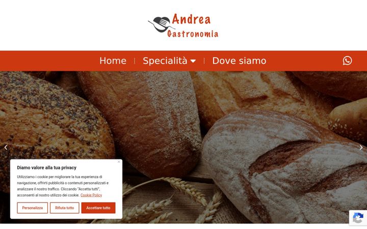 Skjermbilde av andreagastronomiapugliola.it