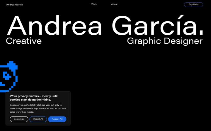 Screenshot of andreagdesign.com