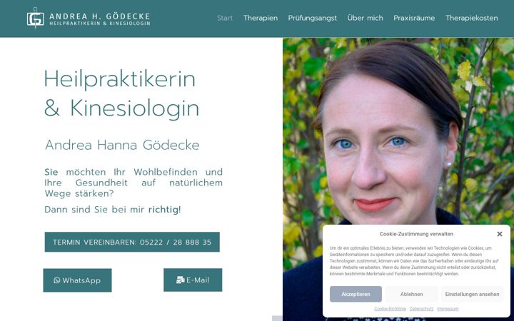 Screenshot of andreagoedecke.de