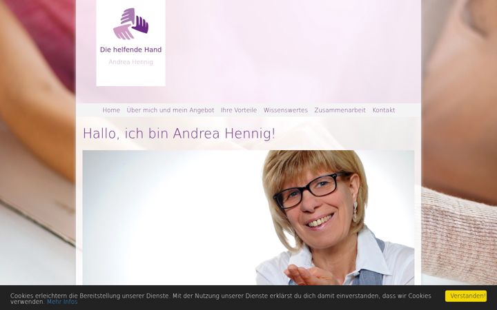 Screenshot of andreahennig.de