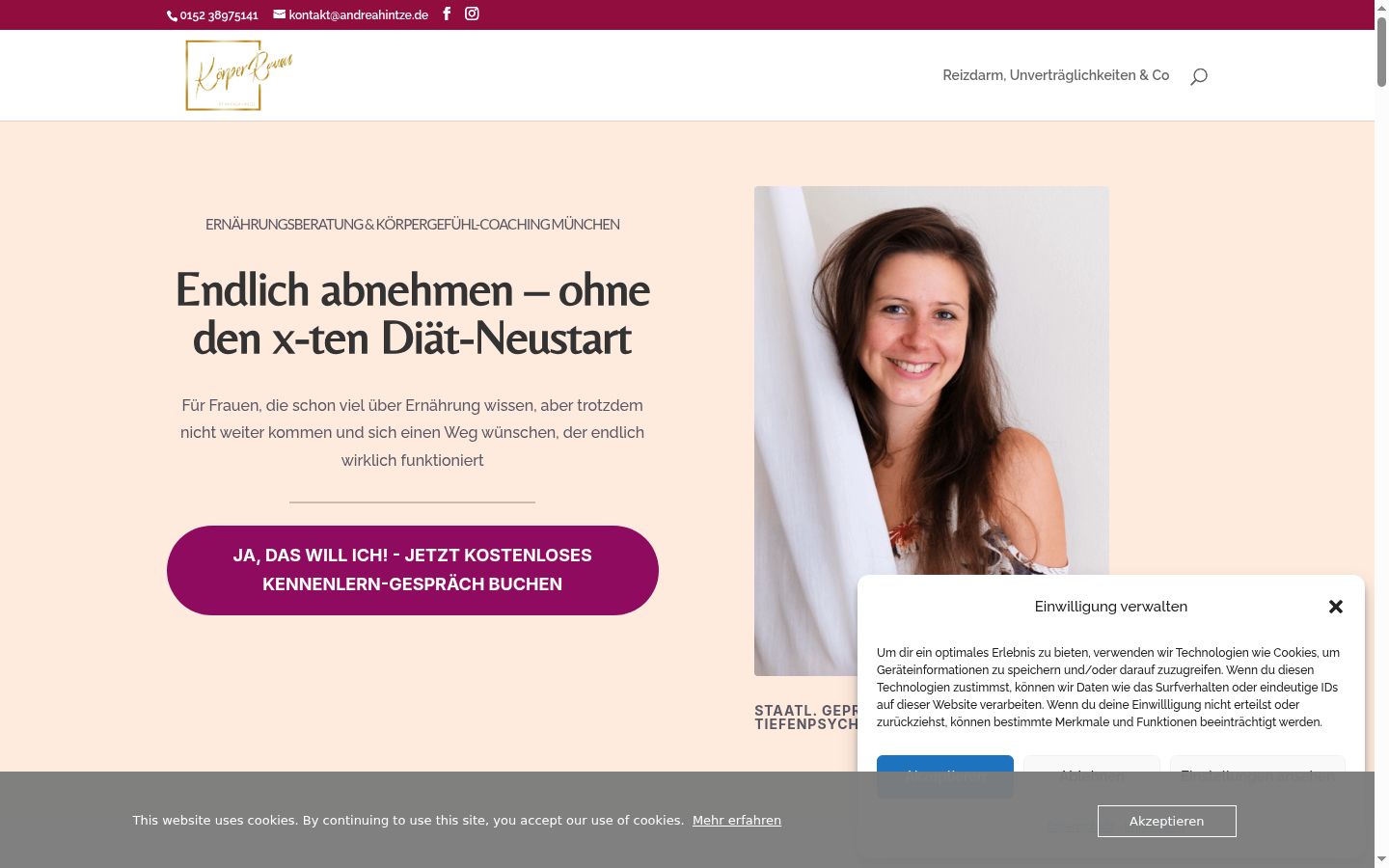 Screenshot van de toestemmingsbanner zoals getoond vóór enige interactie