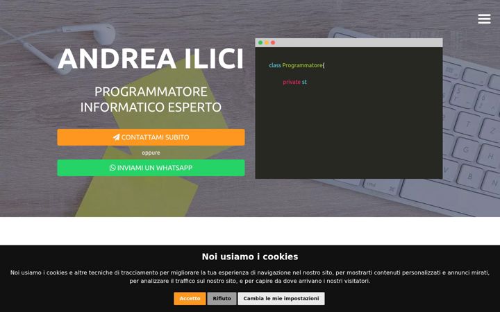 Screenshot of andreailici.it
