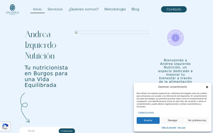 Screenshot of andreaizquierdonutricion.es