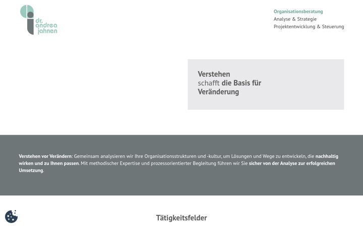 Screenshot of andreajahnen.de