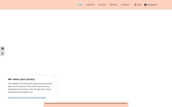 Screenshot of andreakdesigns.com