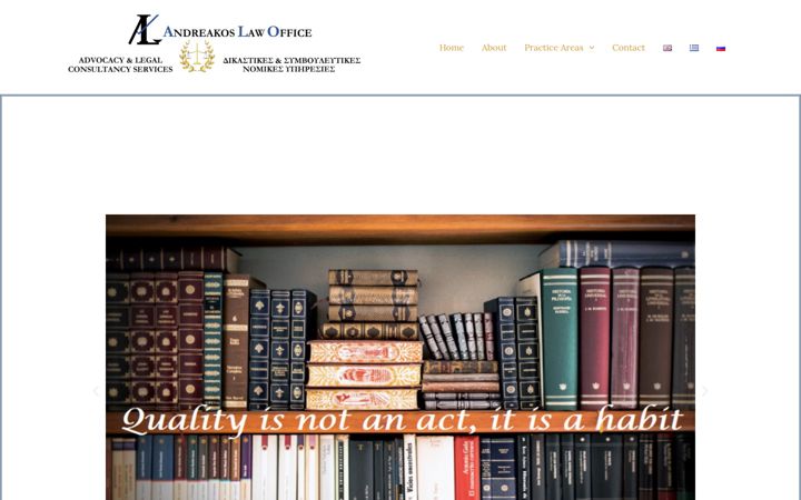 Screenshot of andreakoslaw.com