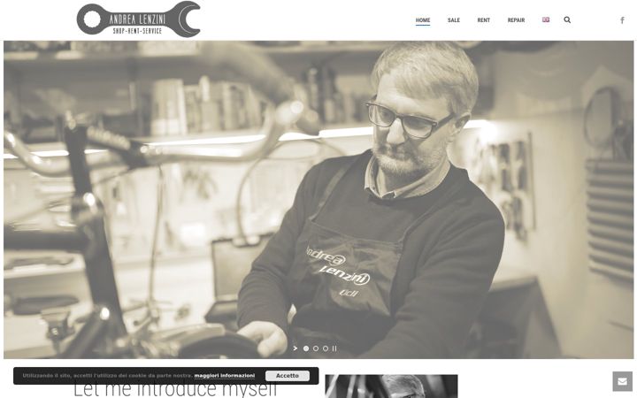 Screenshot of andrealenzini.it