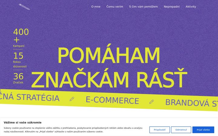 Screenshot of andrealiszkai.com