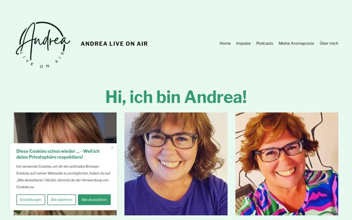 Screenshot of andrealiveonair.com