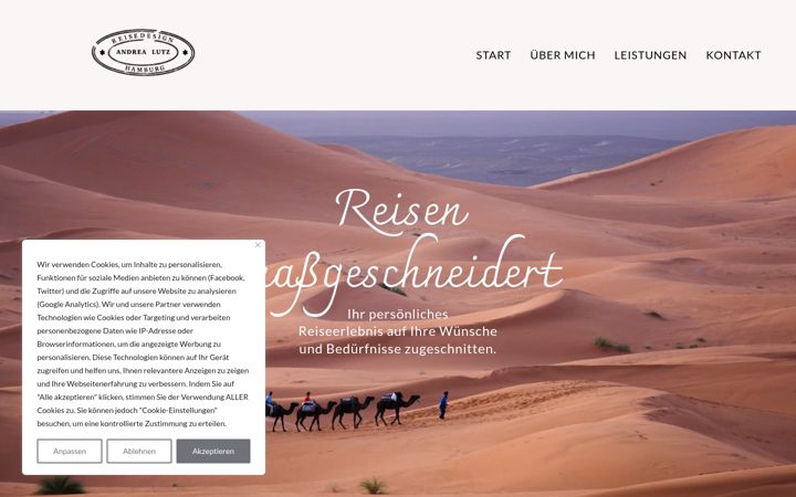 Screenshot of andrealutz.info