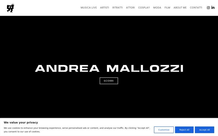 Screenshot of andreamallozzi.com