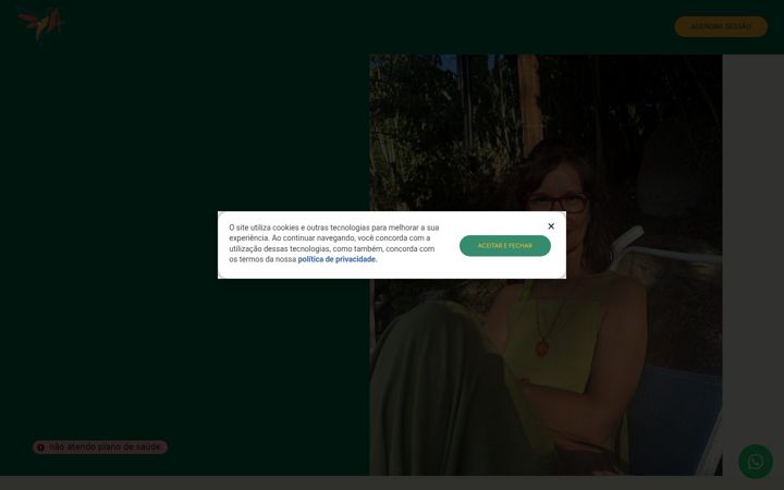 Screenshot of andreamaltapsi.com.br