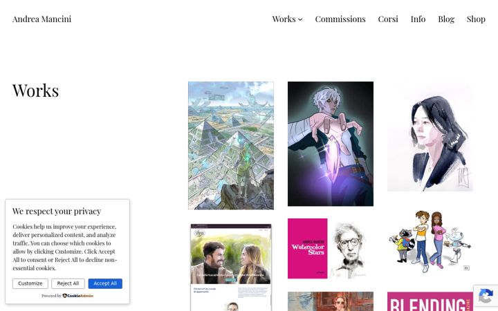 Screenshot of andreamancini.it