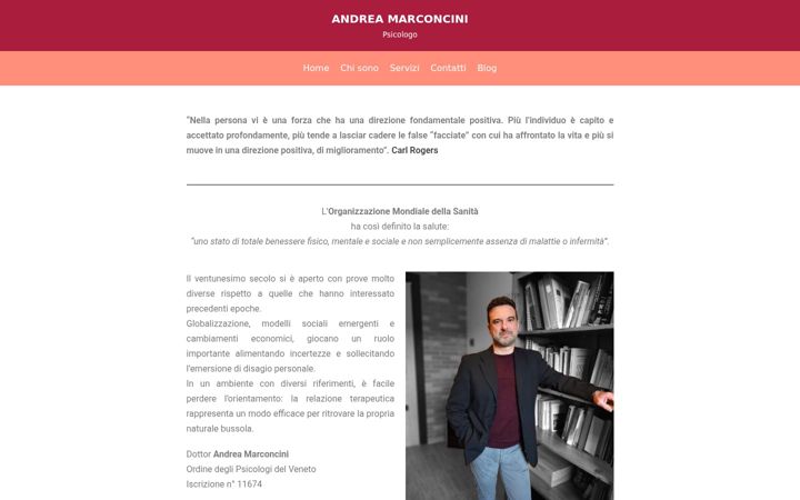 Screenshot of andreamarconcini.it