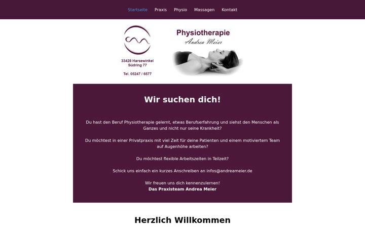 Screenshot of andreameier.de