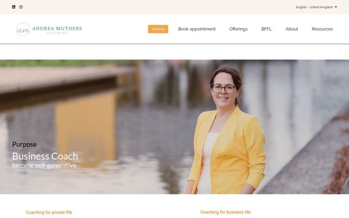 Screenshot of andreamuthers.com