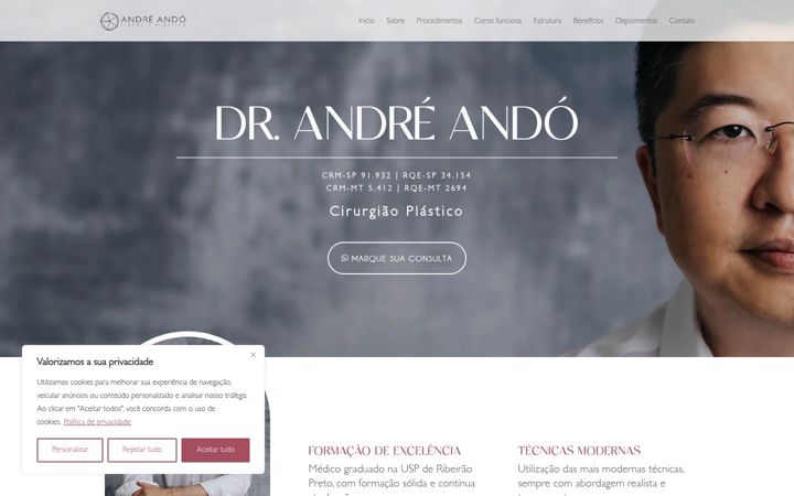 Screenshot of andreando.com.br